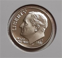 PROOF ROOSEVELT DIME- 1981-S