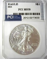 2016 Silver Eagle PCI MS70