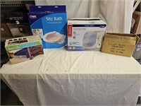 NIB Bed Risers, Sitz Bath, Humidifier, Golf Balls