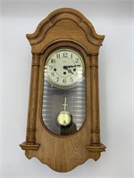 Solid Oak Wall Hanging Pendulum Clock