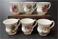 6 coffee/Tea mugs Staffordshire  England