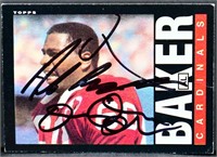 1985 Topps Al Baker autograph card