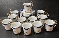 Porcelain demitasse tea set by Tiger Yedi Japan