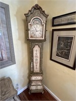 Pulaski Hand Painted Wooden Hall Clock