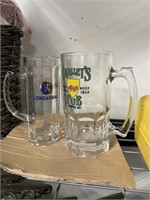 2PC GLASS BEER STEINS