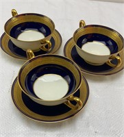 Royal Doulton set of Cream soup bowls and saucers