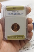 Graded 2005-S Penny