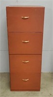 Tall 4-Drawer Wood Cabinet
