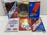 6 baseball card packs