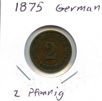 1875 Germany 2 Pfennig