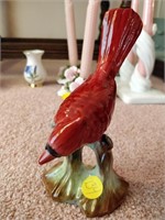 Staffordshire Floral Bird Figurine