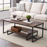 MHAOSEHU Industrial Coffee Table for Living Room,