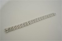 Large Diamond Tennis Bracelet