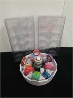 Washi tape and stampin' up containers