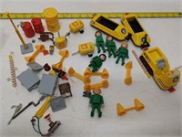 lot of playmobil toys as found