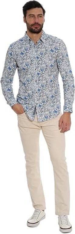 ROBERT GRAHAM TRITON RP241009CF CLASSIC FIT BLUE