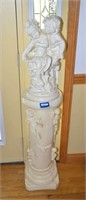 2pc. Decorative Statue on a Stand - Measures