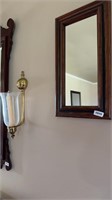 Sconce and 2 mirrors