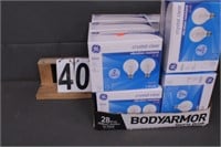 12 Box GE Light Bulbs 60W Vibration Resistant (NW)