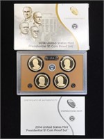 2014 US Mint Presidential $1 Coin Proof Set