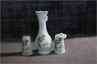 25th anniversary vase and shakers
