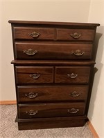 Heavy Wood 5 Drawer Dresser