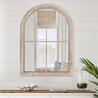 Wood Farmhouse Arched Mirror  36 Lx 26 W