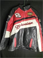 Dale Earnhardt Jr. Budweiser Leather Jacket Size L