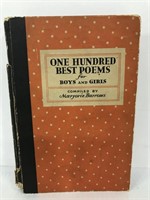 1930 One Hundred Best Poems book