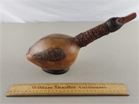 Vintage Italy Duck Decanter Leather Wrapped