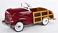 Restored 1949 Garton Woody Station Wagon Pedal Car