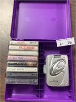 Portable Cassette Player & Cassettes