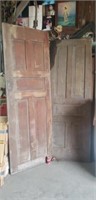 Set of Old Pocket Doors. Solid Wood. 96" x 34.5.