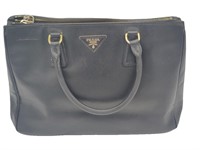 Black Saffiano Leather Medium Tote Bag