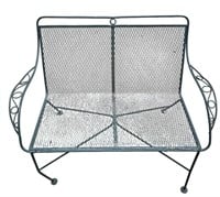 Green Metal Patio Two Seater