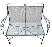 Green Metal Patio Two Seater