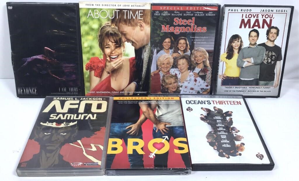 New Open Box Lot of 7 DVD’s