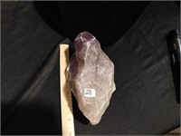 Large Amethyst Crystal - 7" x 3.5" x 4" tall -