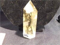Citrine Crystal Point  3.5" tall x 1.25" wide -