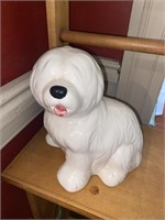 Studio Pottery Shaggy Dog Figurine