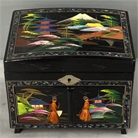 Japanese Hand Painted Musical Jewelry Box