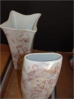 Painted Floral Vases