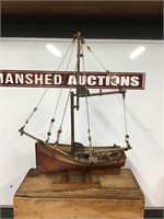Hand Made Wooden Sailing Ship