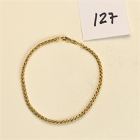 14K gold rope bracelet
