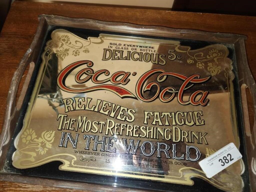 Vintage Coca Cola Mirror Tray