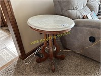 Oval Marble Top Stand