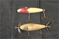 Pair of Collectible Wood Fishing Lures
