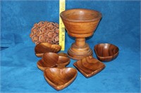 Lot of 8 Wooden Items