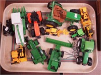 Toy farm and construction equipment