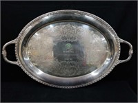 1965 silver plated trophy platter, Los Angeles